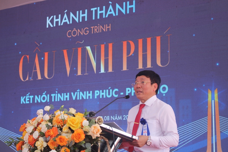 Khánh thành cầu 540 tỉ đồng, nối Vĩnh Phúc và Phú Thọ - Ảnh 2.