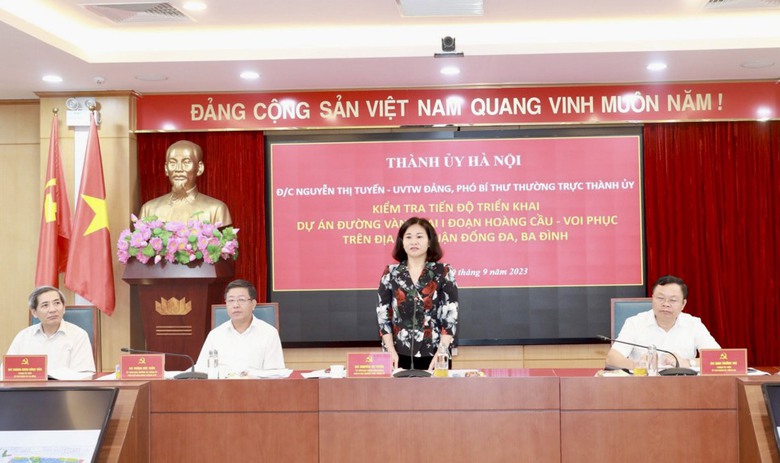 H&agrave; Nội phấn đấu kết th&uacute;c dự &aacute;n đường V&agrave;nh đai 1 v&agrave;o năm 2024 - Ảnh 1.