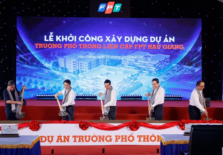 Khởi công Trường Phổ thông liên cấp FPT Hậu Giang- Ảnh 1. Khởi công Trường Phổ thông liên cấp FPT Hậu Giang- Ảnh 1.
