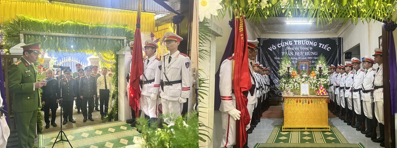 Tiễn biệt trung tá công an hy sinh khi khống chế đối tượng chặn xe, đe dọa người đi đường- Ảnh 1. Tiễn biệt trung tá công an hy sinh khi khống chế đối tượng chặn xe, đe dọa người đi đường- Ảnh 1.