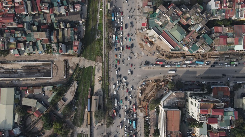 Cận cảnh hầm chui gần 800 tỷ ở Thủ đ&ocirc; sau 1 năm thi c&ocirc;ng- Ảnh 3.