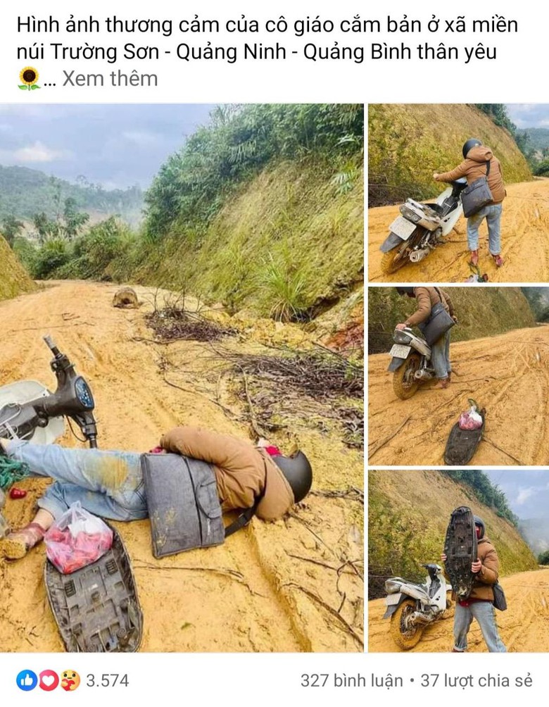 X&oacute;t cảnh c&ocirc; gi&aacute;o cắm bản vượt b&ugrave;n lầy c&otilde;ng chữ l&ecirc;n non- Ảnh 2.