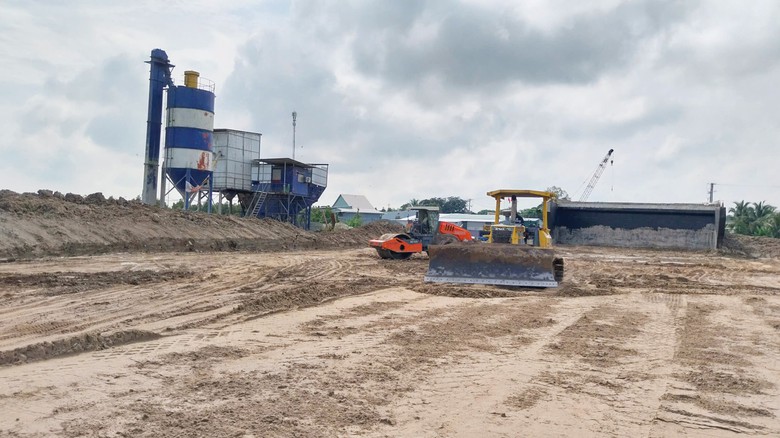 Giải pháp thay thế cát gia tải nền đường trên cao tốc trục ngang miền Tây- Ảnh 1. Giải pháp thay thế cát gia tải nền đường trên cao tốc trục ngang miền Tây- Ảnh 1.