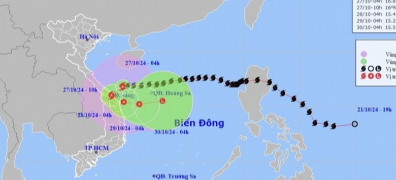 B&atilde;o số 6 Trami giật cấp 12 hướng v&agrave;o đất liền- Ảnh 1.