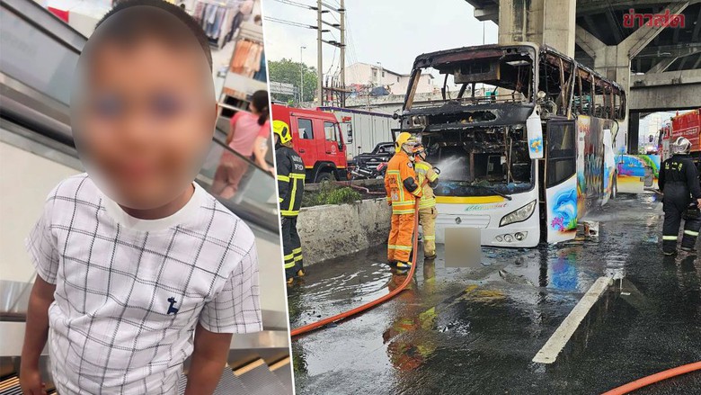 Vụ ch&aacute;y xe chở học sinh ở Th&aacute;i Lan: Anh h&ugrave;ng nh&iacute; qua đời v&igrave; quay lại cứu bạn- Ảnh 1.
