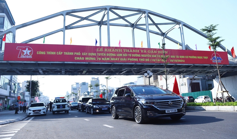H&agrave; Nội th&ocirc;ng xe tuyến đường 1.200 tỷ sau 6 năm thi c&ocirc;ng- Ảnh 2.