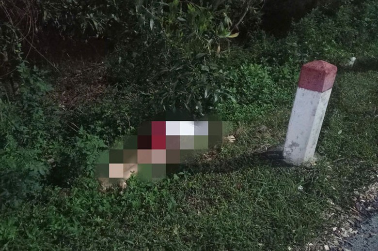 Hiện trường vụ tai nạn khiến anh S tử vong - Ảnh: H.P. Hiện trường vụ tai nạn khiến anh S tử vong - Ảnh: H.P.