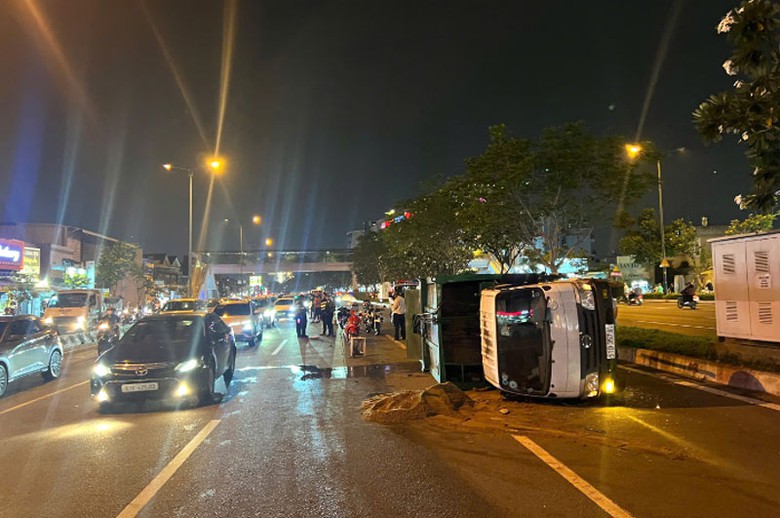 Hiện trường vụ tai nạn.