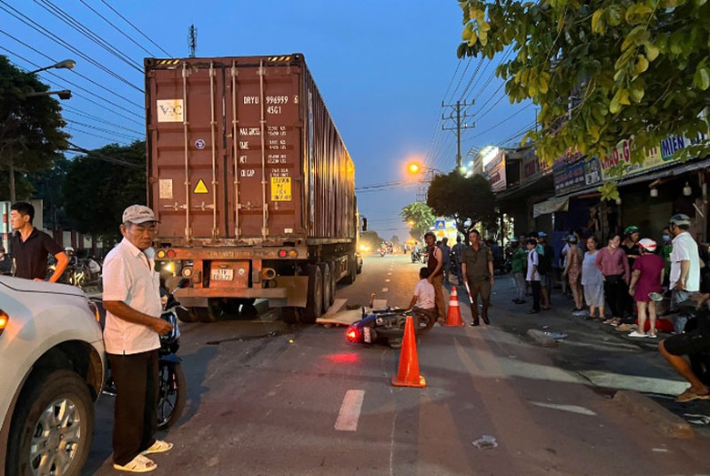 Hiện trường vụ tai nạn.