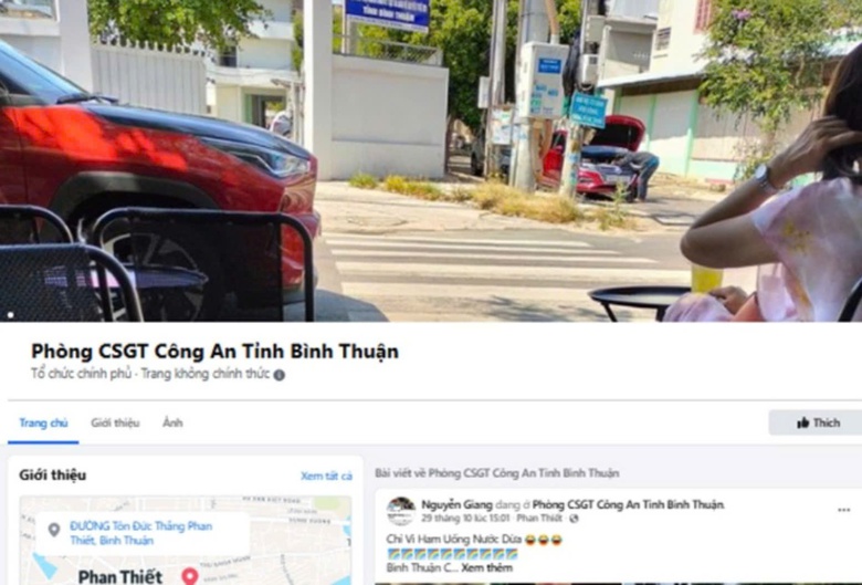 Xuất hiện t&agrave;i khoản Facebook giả mạo CSGT B&igrave;nh Thuận- Ảnh 1.