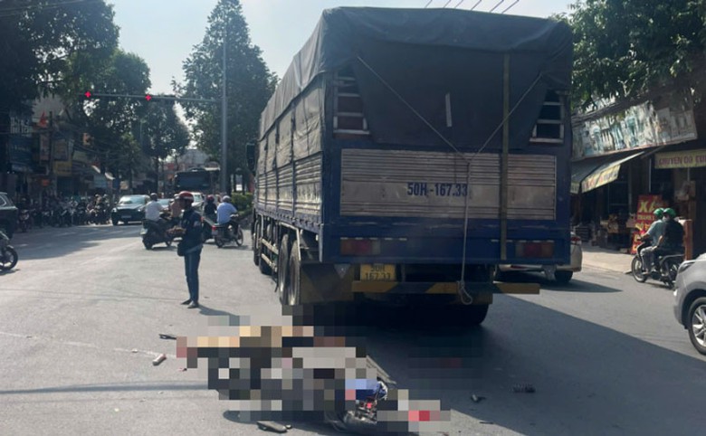 Hiện trường vụ tai nạn khiến một người tử vong. Hiện trường vụ tai nạn khiến một người tử vong.