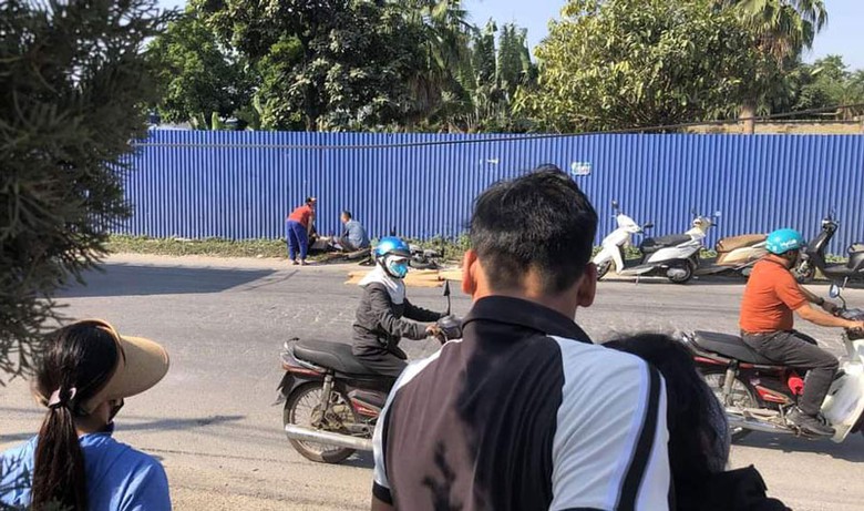 Hiện trường vụ tai nạn thương t&acirc;m.