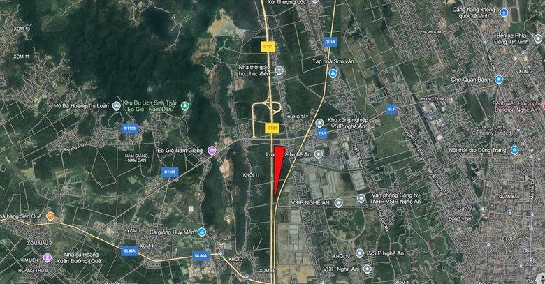 To&agrave;n cảnh khu vực đặt nh&agrave; ga đường sắt tốc độ cao trục Bắc - Nam qua Nghệ An- Ảnh 2.