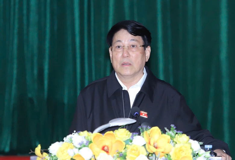 Chủ tịch nước Lương Cường tiếp x&uacute;c cử tri tại Thanh H&oacute;a- Ảnh 1.