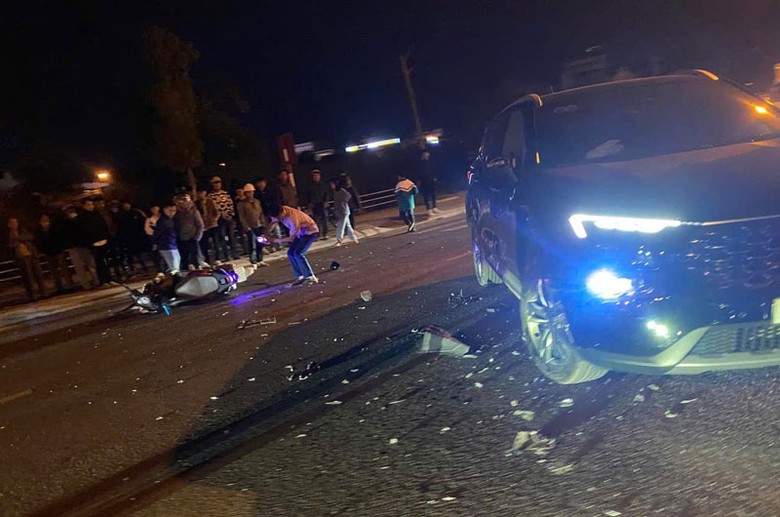 Hiện trường vụ tai nạn giao th&ocirc;ng tr&ecirc;n QL18.