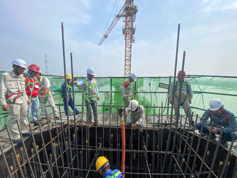 Tăng tốc thi c&ocirc;ng Cầu Rạch Miễu 2 sau Tết- Ảnh 2.