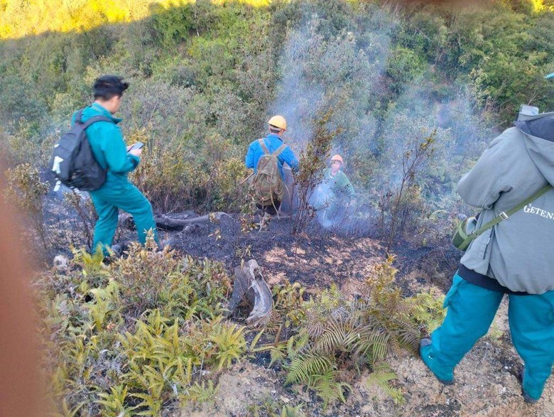 Vụ ch&aacute;y rừng ở Sa Pa cơ bản được khống chế- Ảnh 2.