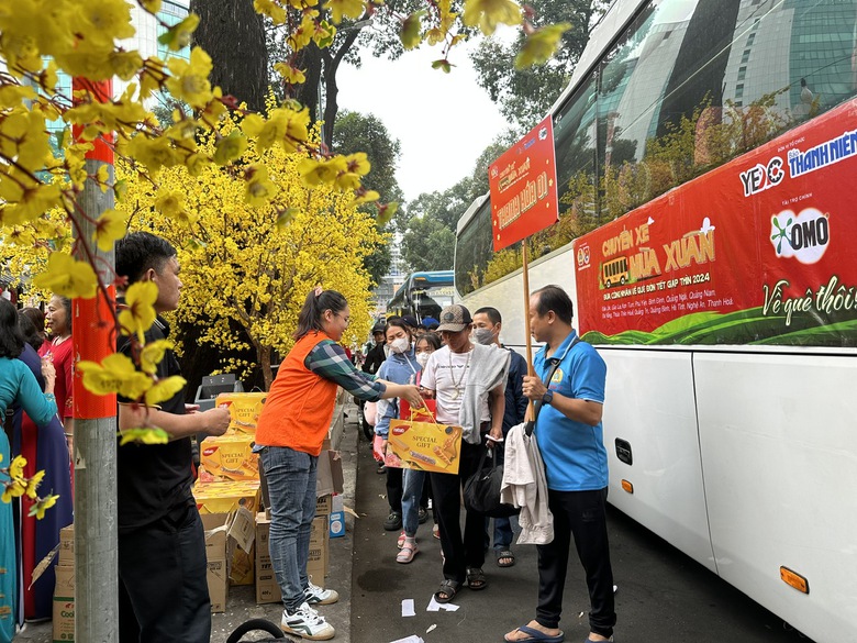 Ấm &aacute;p những chuyến xe nghĩa t&igrave;nh đưa c&ocirc;ng nh&acirc;n về qu&ecirc; đ&oacute;n Tết- Ảnh 5.
