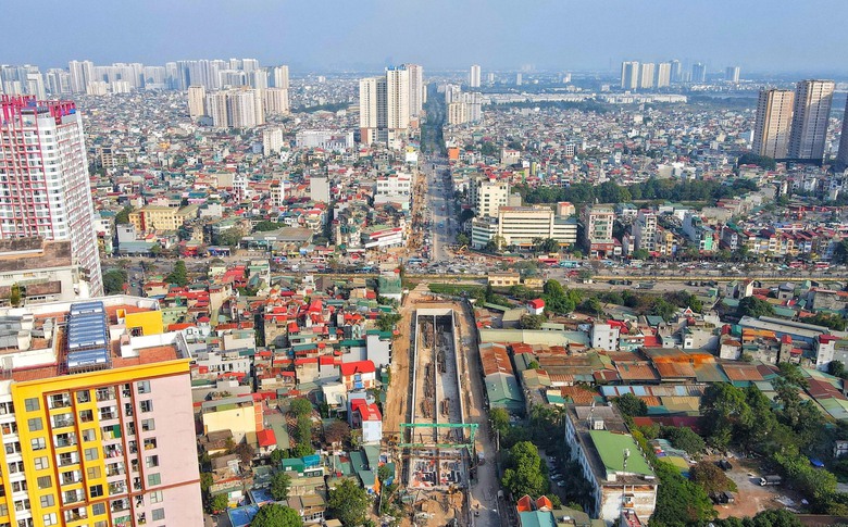 Hầm chui Kim Đồng đang được thi c&ocirc;ng đến đ&acirc;u?- Ảnh 1.