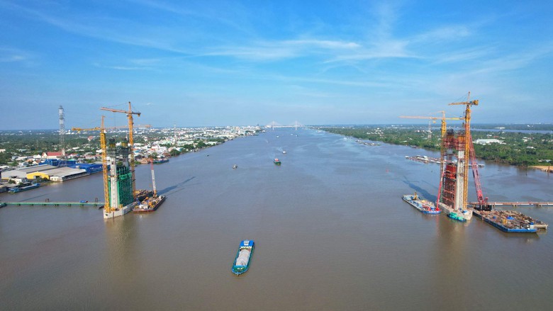 Dự án cầu Rạch Miễu 2: thi công Dự án cầu Rạch Miễu 2: thi công