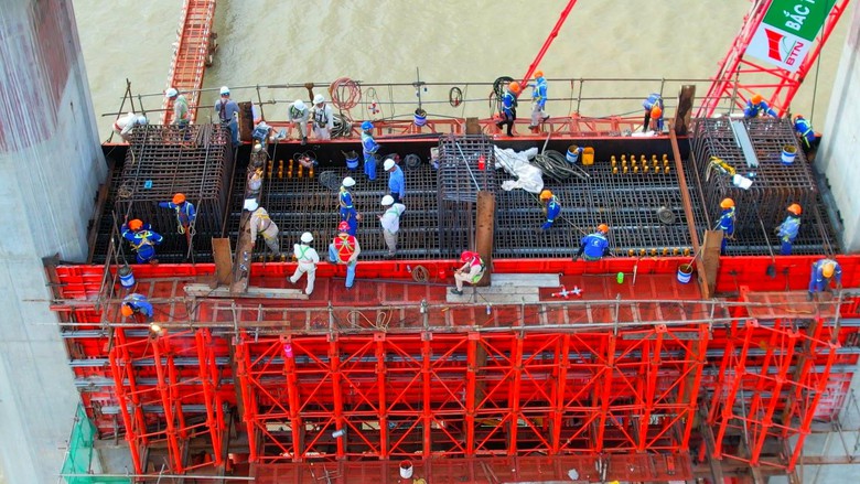 Dự án cầu Rạch Miễu 2: thi công Dự án cầu Rạch Miễu 2: thi công