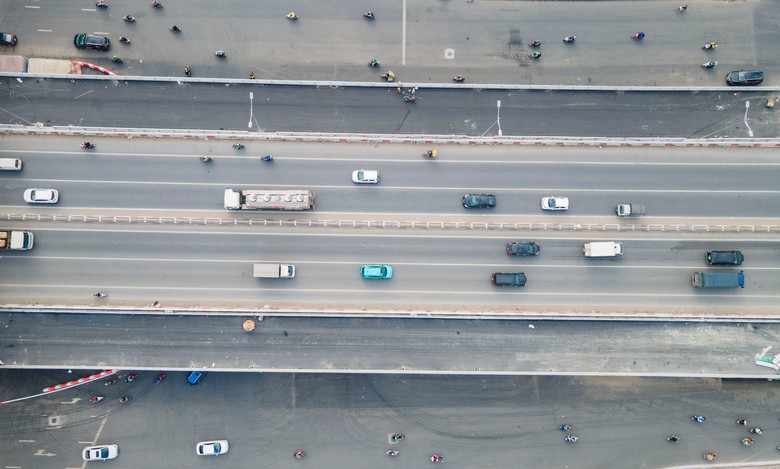 Cận cảnh cầu vượt nút giao Mai Dịch trước ngày về đích- Ảnh 3. Cận cảnh cầu vượt nút giao Mai Dịch trước ngày về đích- Ảnh 3.