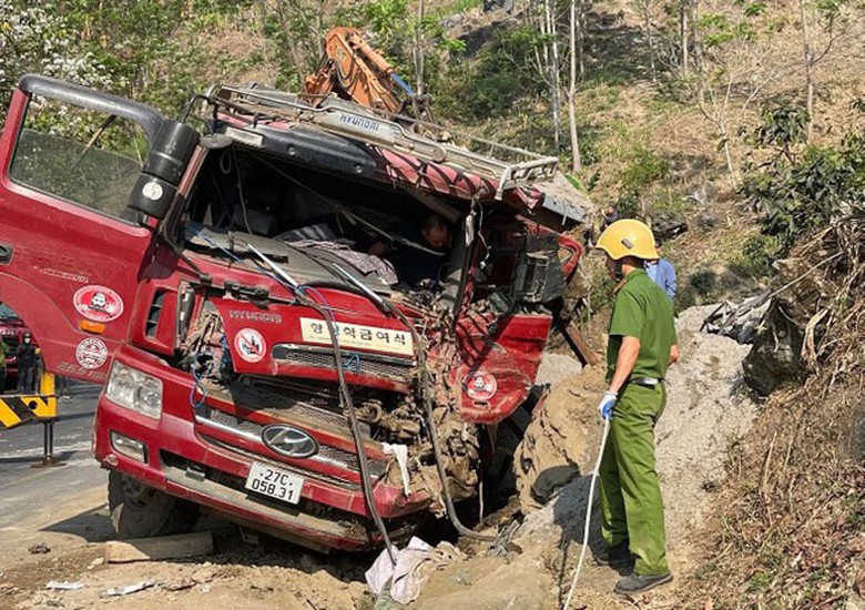 Hiện trường vụ tai nạn.