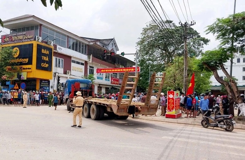 Hiện trường vụ tai nạn.
