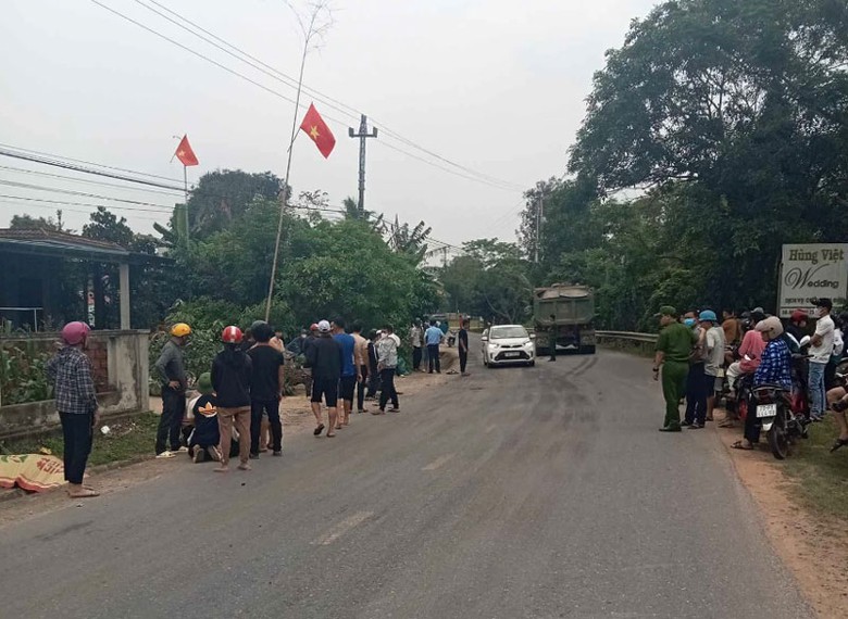 Hiện trường vụ tai nạn.