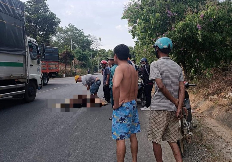 Hiện trường vụ tai nạn.