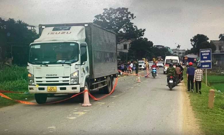 Hiện trường vụ tai nạn.