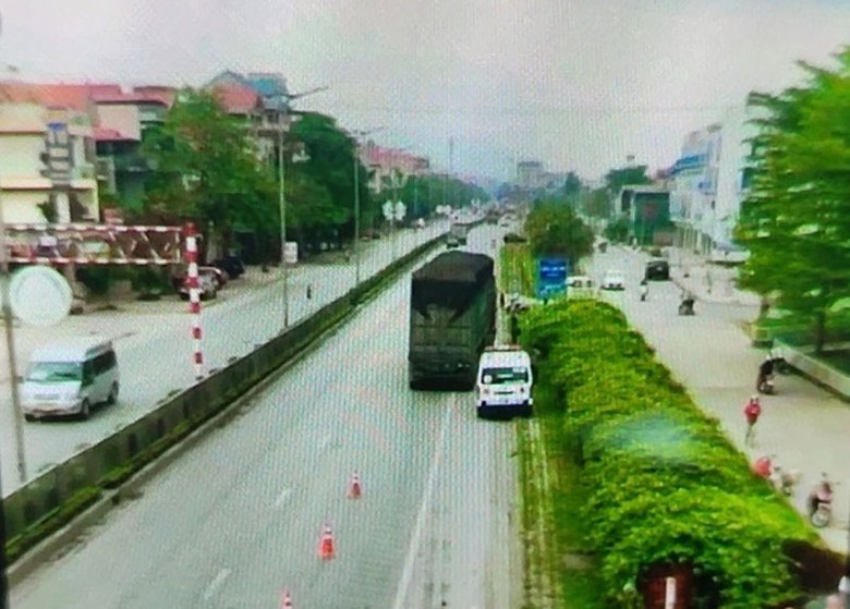 Hiện trường vụ tai nạn giao th&ocirc;ng.