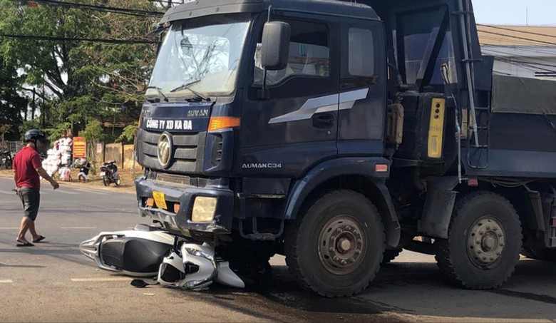 Hiện trường vụ tai nạn.