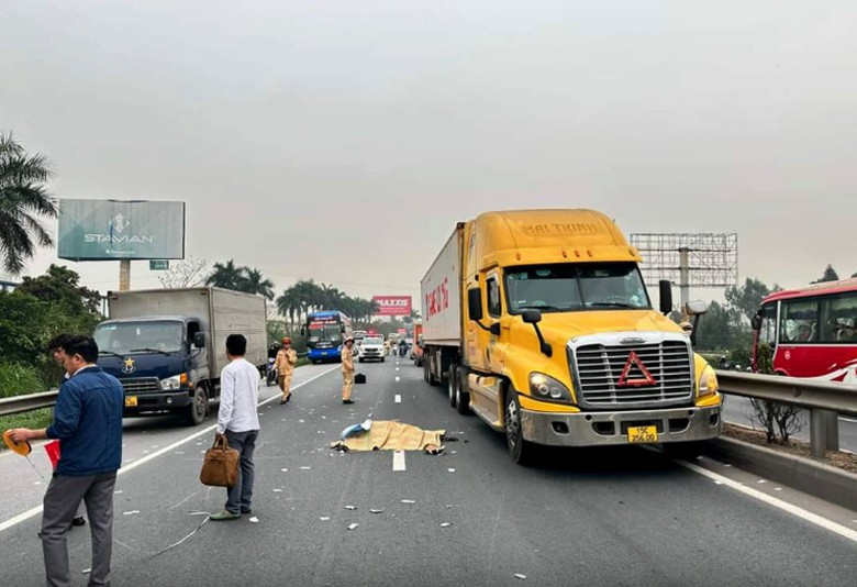 Hiện trường vụ tai nạn.