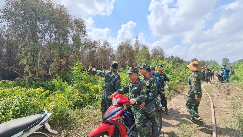 Cận cảnh vụ ch&aacute;y thi&ecirc;u rụi khoảng 40ha rừng tr&agrave;m ở C&agrave; Mau- Ảnh 5.