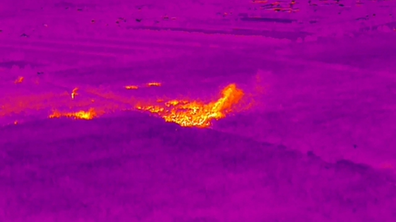 Đưa flycam tầm nhiệt hỗ trợ chữa ch&aacute;y rừng ở C&agrave; Mau- Ảnh 2.