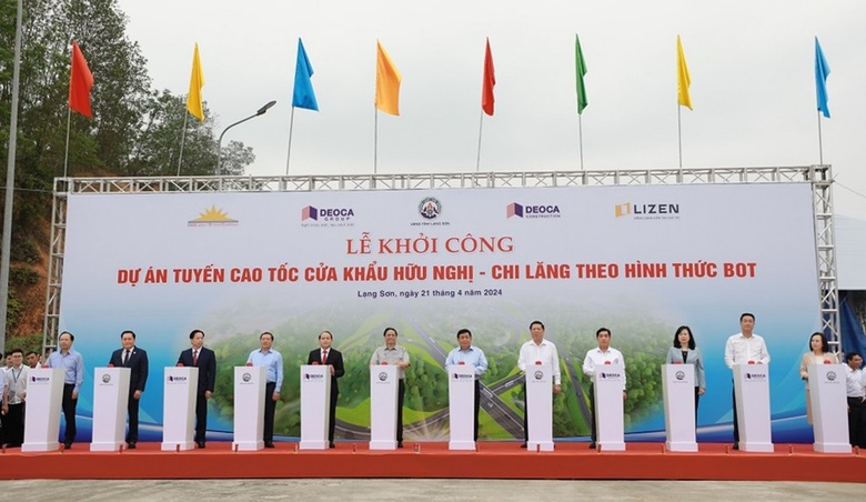 Thủ tướng ph&aacute;t lệnh khởi c&ocirc;ng cao tốc Hữu Nghị - Chi Lăng- Ảnh 1.
