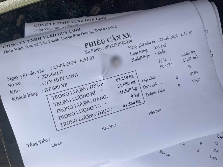 Tuyên Quang: Xe chở đá quá tải hàng chục tấn trên quốc lộ 2C- Ảnh 10. Tuyên Quang: Xe chở đá quá tải hàng chục tấn trên quốc lộ 2C- Ảnh 10.