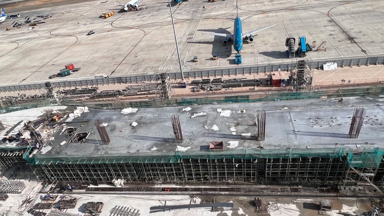 Tiến độ thần tốc tr&ecirc;n c&ocirc;ng trường nh&agrave; ga T3 s&acirc;n bay T&acirc;n Sơn Nhất- Ảnh 4.