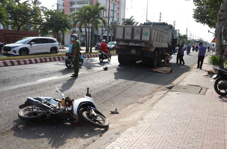 Hiện trường vụ tai nạn.
