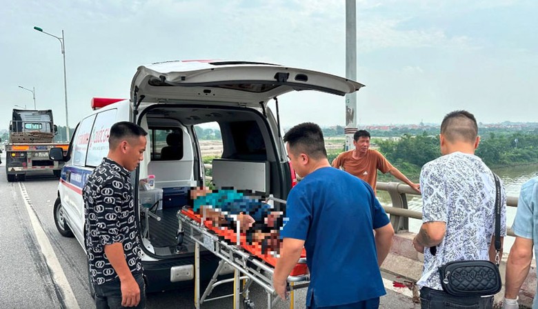 Vụ tai nạn đ&atilde; khiến anh Đ bị thương, anh K tử vong tại chỗ.