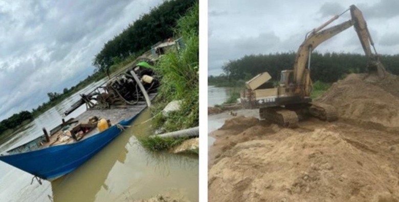 Khởi tố ba cán bộ xã vì để xảy ra khai thác cát trái phép- Ảnh 1. Khởi tố ba cán bộ xã vì để xảy ra khai thác cát trái phép- Ảnh 1.