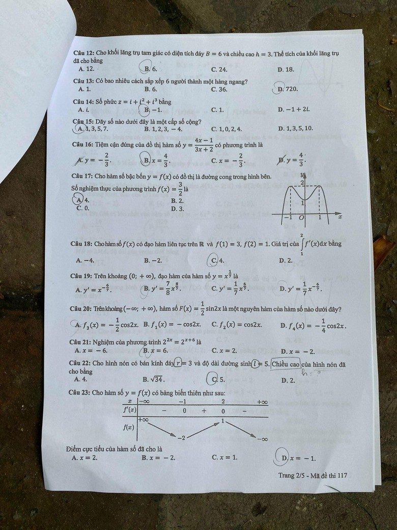 Đề thi m&ocirc;n To&aacute;n THPT 2024 tất cả 24 m&atilde; đề nhanh nhất- Ảnh 9.