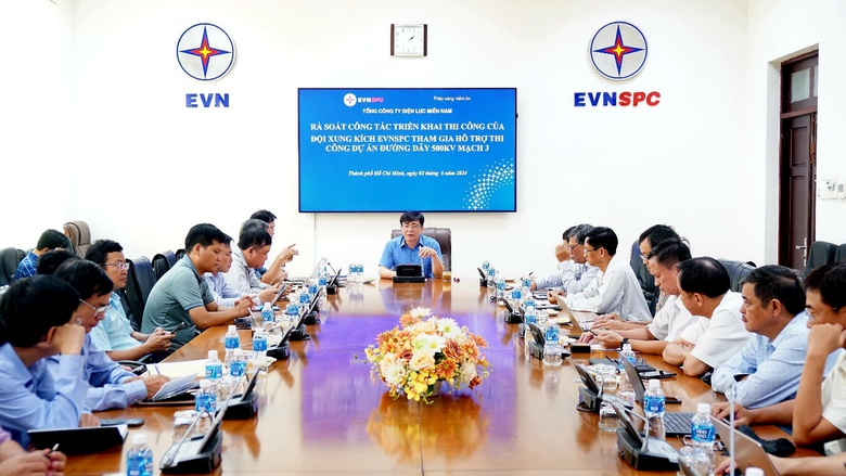 Đội xung k&iacute;ch EVNSPC: Khẩn trương hỗ trợ dự &aacute;n Đường d&acirc;y 500kV mạch 3 Quảng Trạch-Phố Nối- Ảnh 1.
