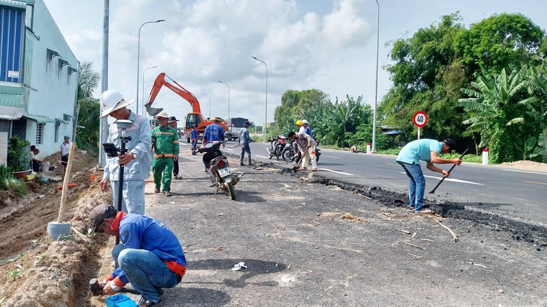 Thi c&ocirc;ng 280m cuối c&ugrave;ng tr&ecirc;n tuyến tr&aacute;nh TP Long Xuy&ecirc;n- Ảnh 1.