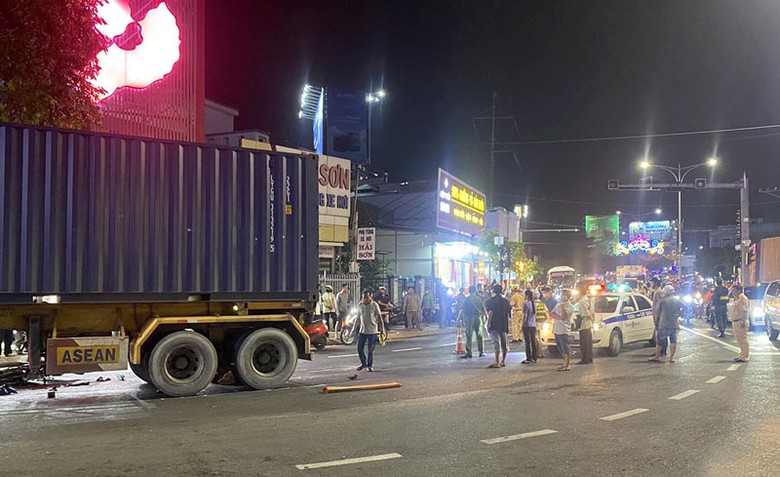 Hiện trường vụ tai nạn - Ảnh: Long Giang.