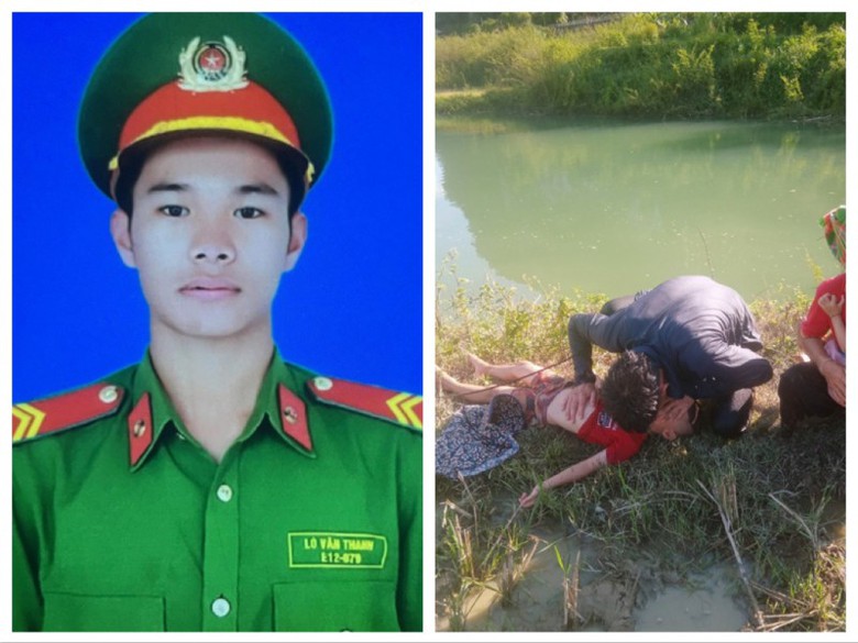 Hạ sĩ c&ocirc;ng an cứu sống hai ch&aacute;u nhỏ bị đuối nước ở Lai Ch&acirc;u- Ảnh 1.
