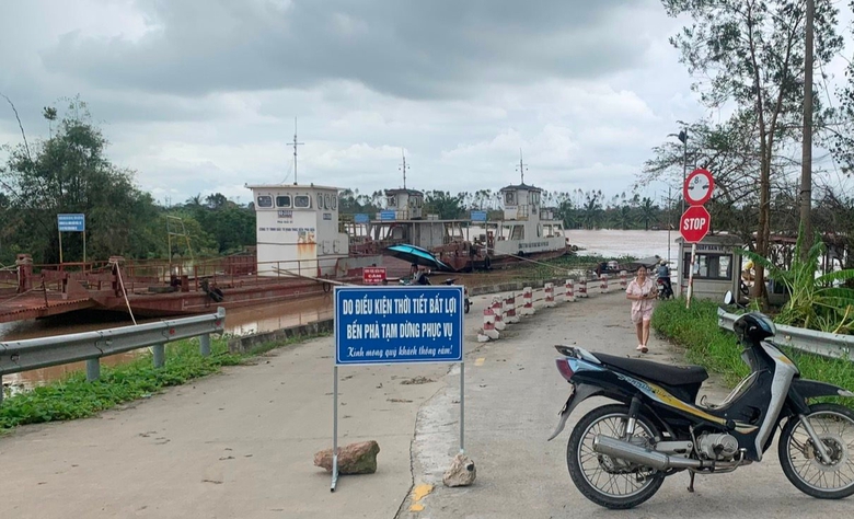 Hải Dương tạm dừng hoạt động bến ph&agrave; Giải do mưa b&atilde;o- Ảnh 1.
