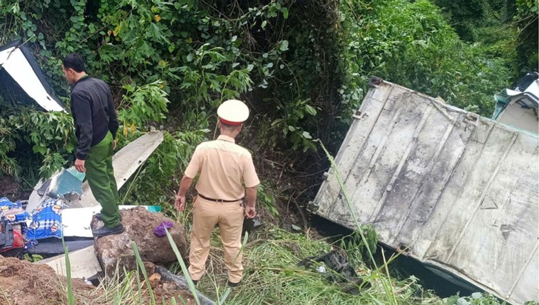 Hiện trường vụ tai nạn - Ảnh: B.H. Hiện trường vụ tai nạn - Ảnh: B.H.