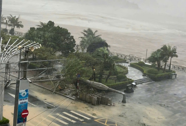 Mưa lớn kết hợp triều cường, nhiều tuyến phố Hải Ph&ograve;ng ngập như s&ocirc;ng- Ảnh 3.